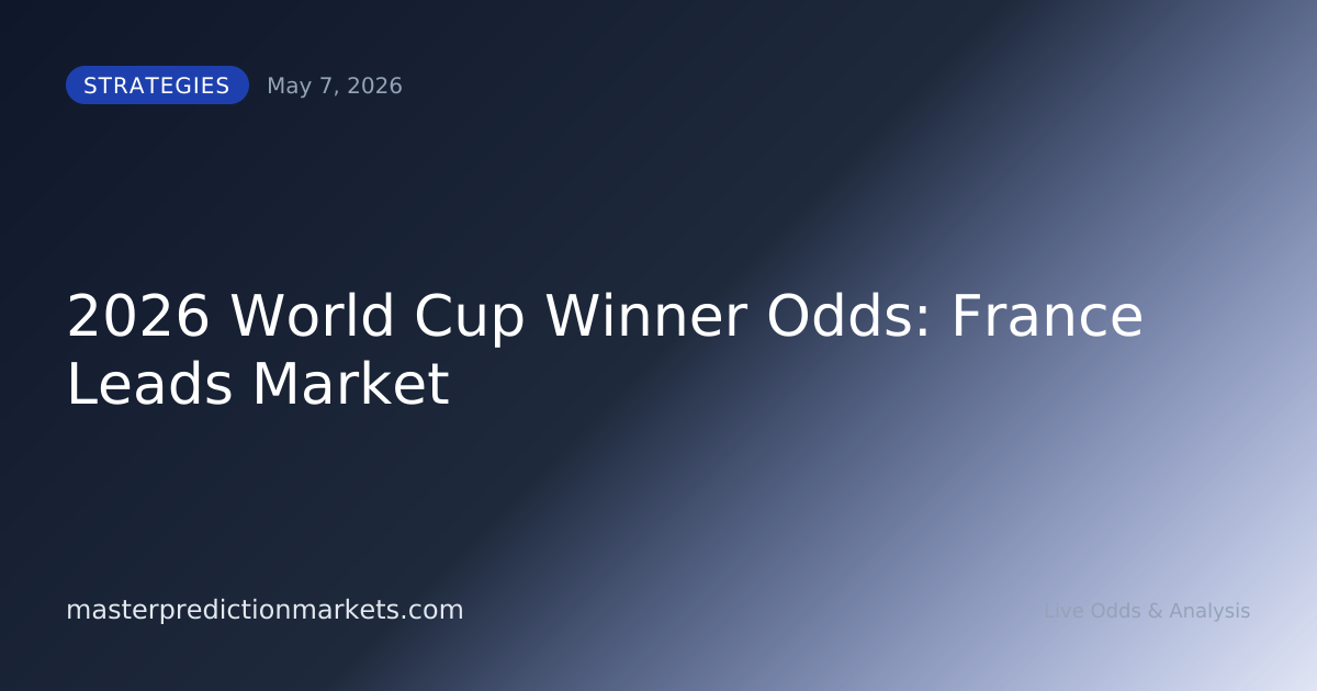 2026 World Cup Winner Odds: France Leads Market