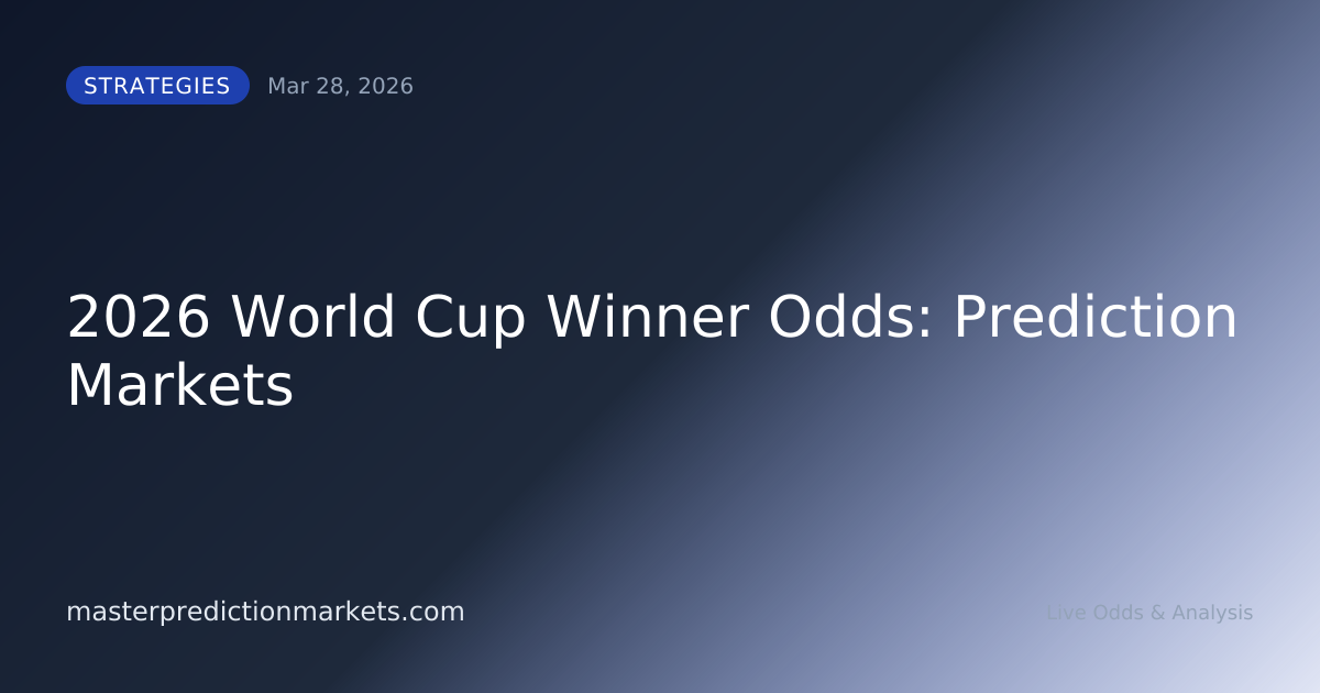 2026 World Cup Winner Odds: Prediction Markets