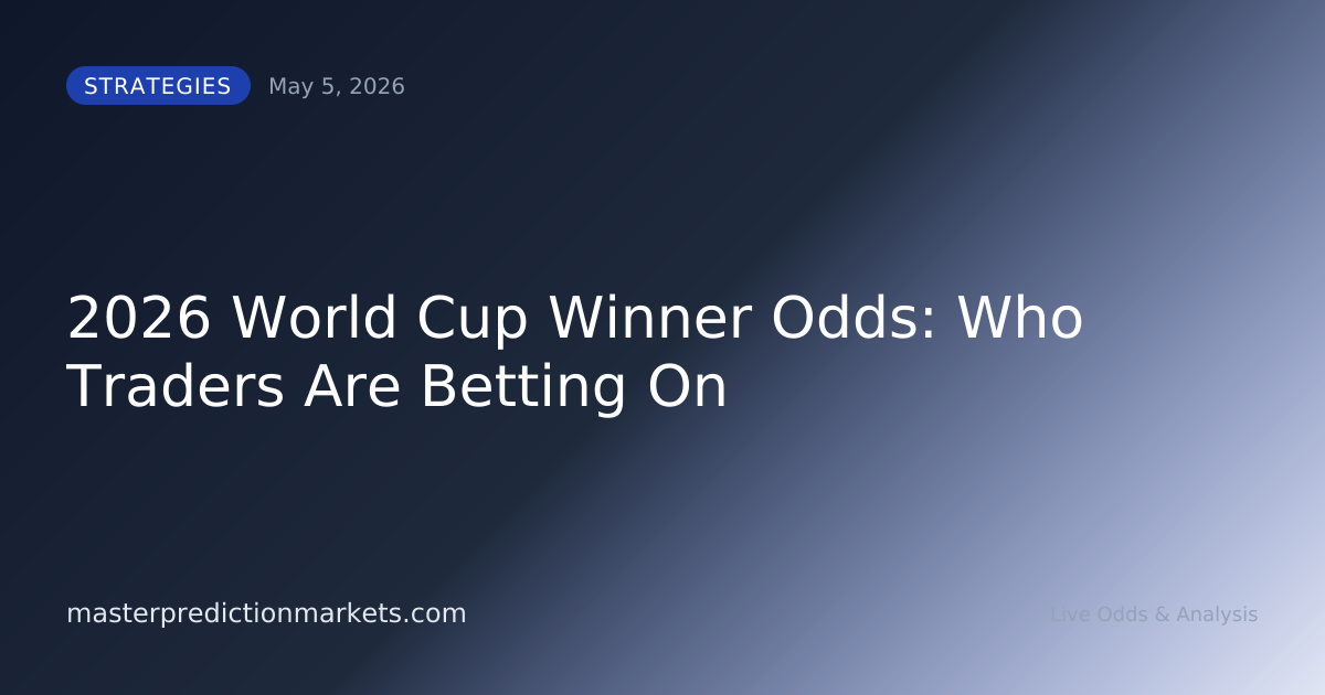 2026 World Cup Winner Odds: Who Traders Are Betting On