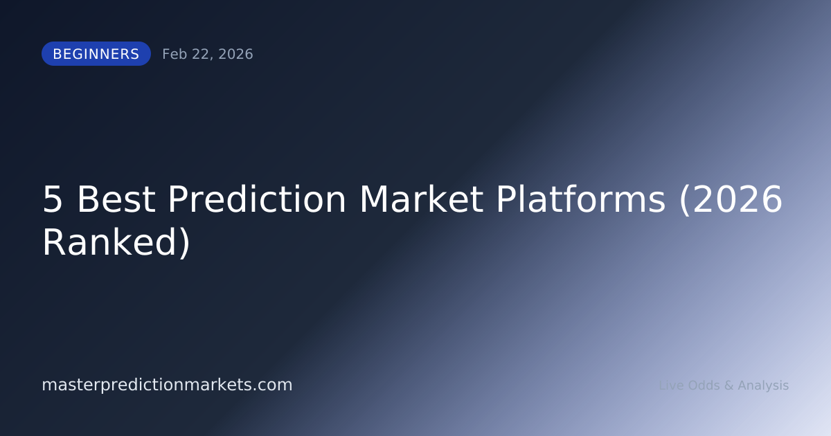 5 Best Prediction Market Platforms (2026 Ranked)