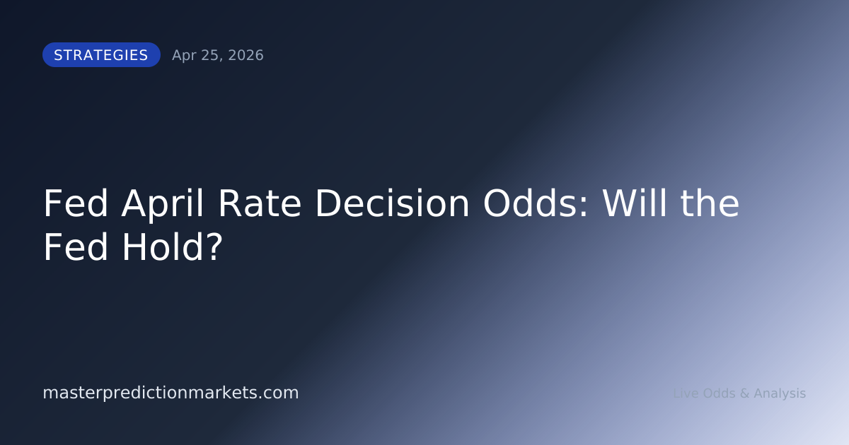 Fed April Rate Decision Odds: Will the Fed Hold?