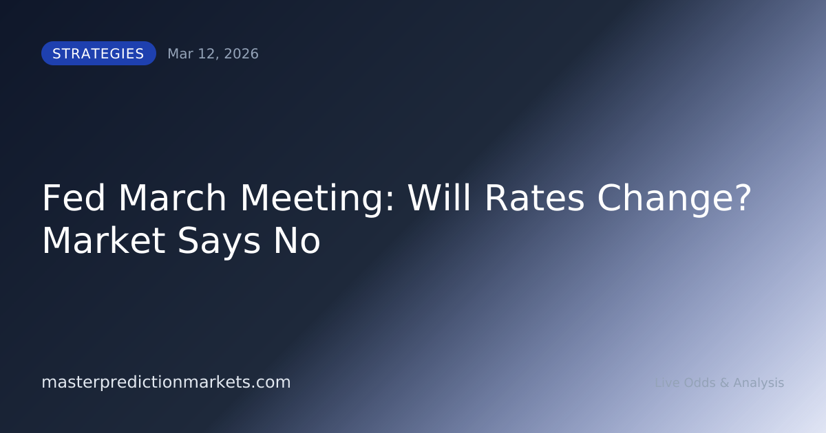 Fed March Meeting: Will Rates Change? Market Says No