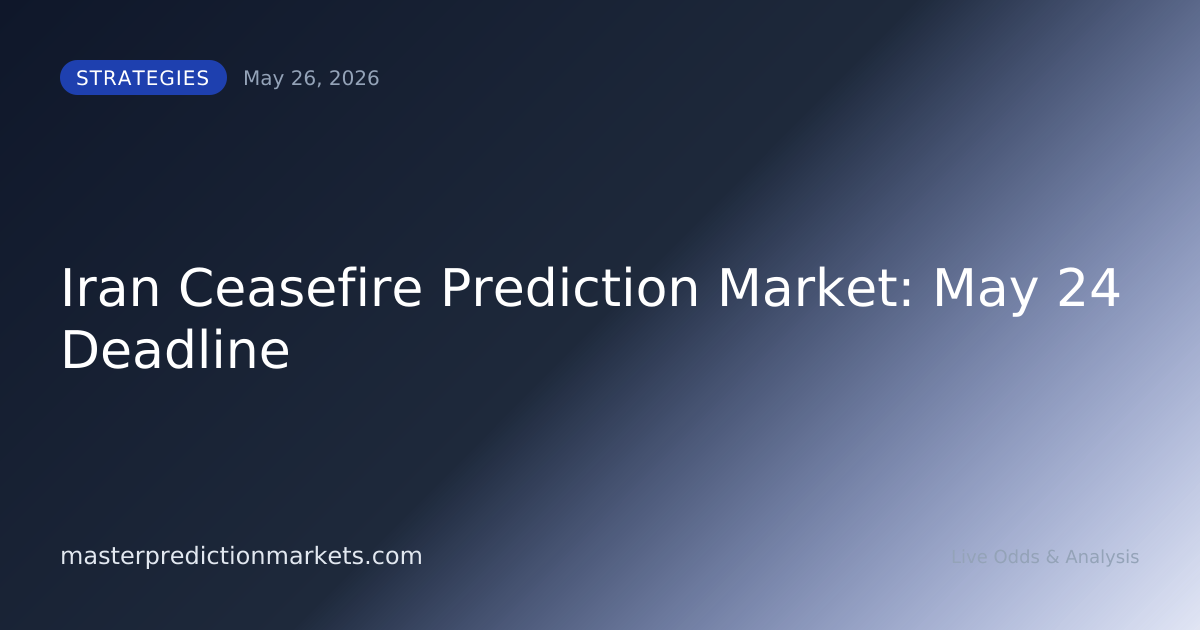 Iran Ceasefire Prediction Market: May 24 Deadline