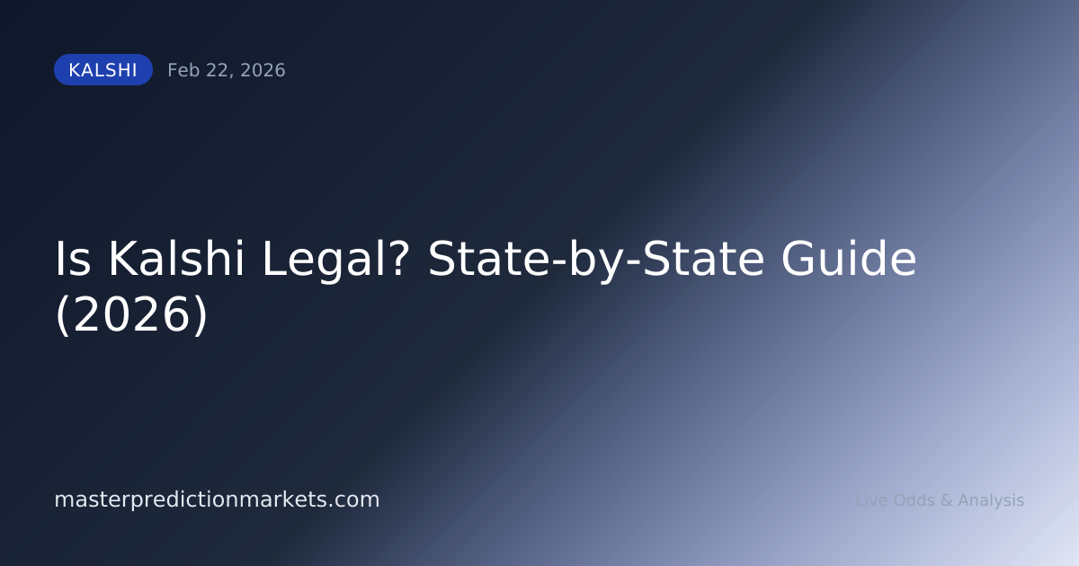 Is Kalshi Legal? State-by-State Guide (2026)