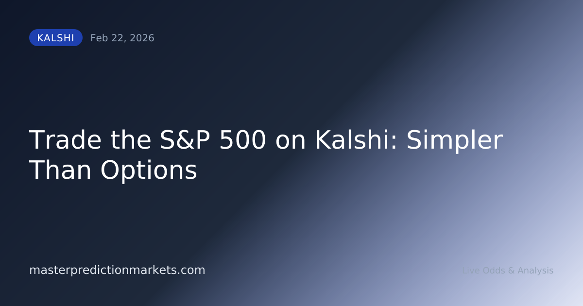 Trade the S&P 500 on Kalshi: Simpler Than Options