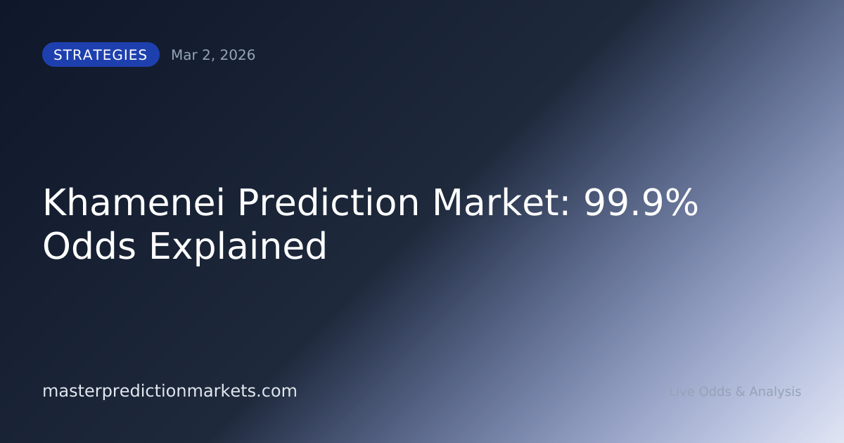 Khamenei Prediction Market: 99.9% Odds Explained