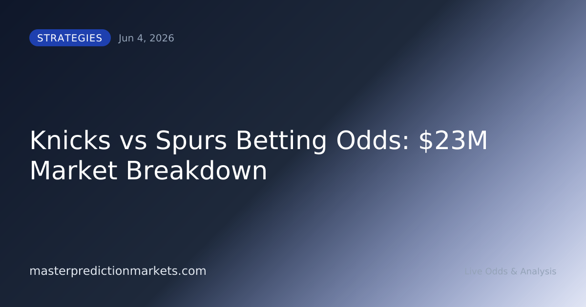 Knicks vs Spurs Betting Odds: $23M Market Breakdown