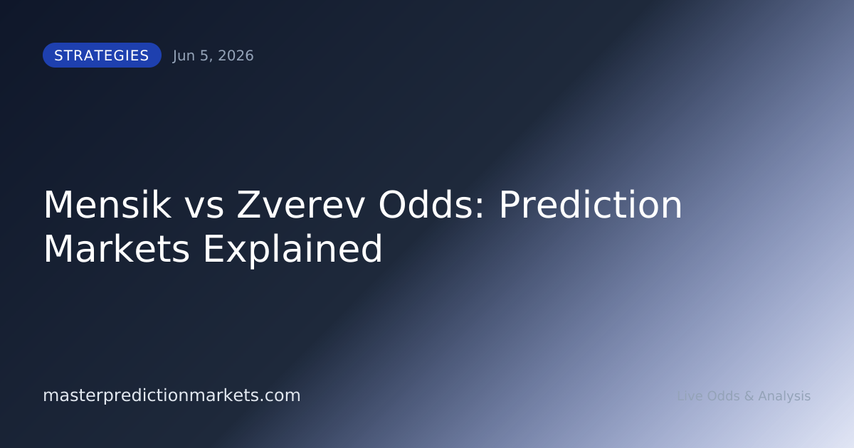 Mensik vs Zverev Odds: Prediction Markets Explained