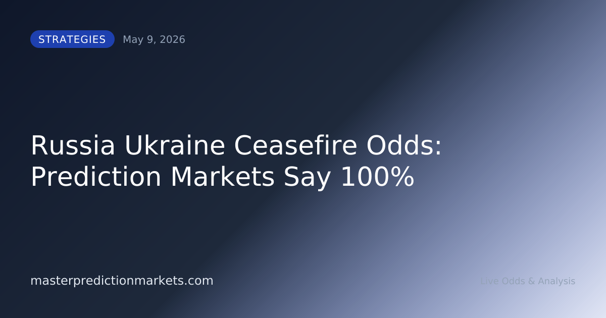 Russia Ukraine Ceasefire Odds: Prediction Markets Say 100%