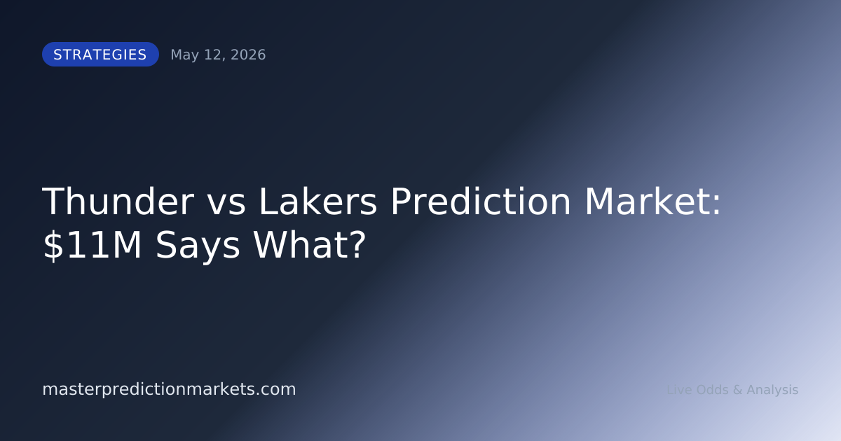 Thunder vs Lakers Prediction Market: $11M Says What?