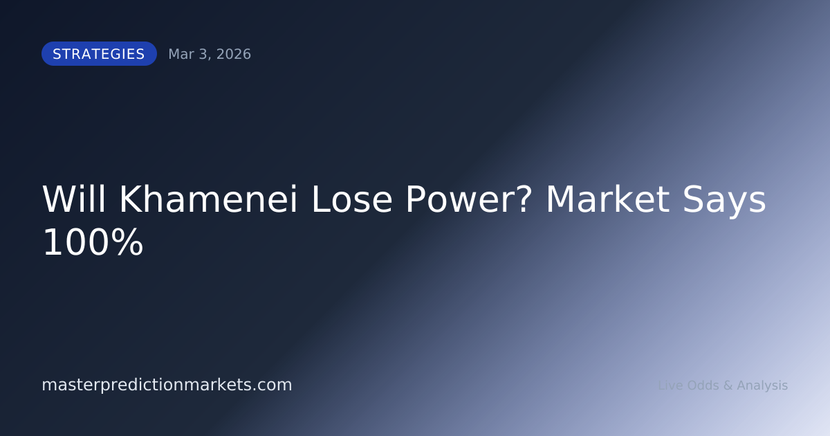 Will Khamenei Lose Power? Market Says 100%